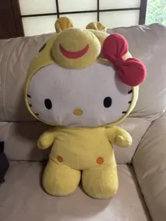 ハローキティ イエローぬいぐるみ 全長約50cm