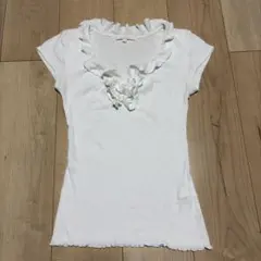 ANAYI フリル カットソー ホワイト　アナイのサムネイル