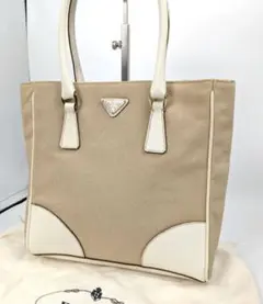 PRADA トートバッグ イエロー ストライプ 1BG032 プラダ - メルカリ