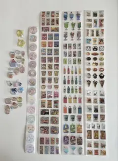 (55)おすそ分け シール 食べ物 飲み物 スイーツ パッケージ 韓国