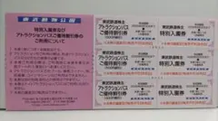 東武鉄道 株主ご優待券 東武動物公園 特別入園券 アトラクションパス優待割引