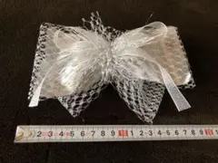 ［値下げ］髪飾り シルバー リボン