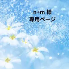 n+m 様 専用ページ