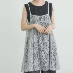 Samansa Mos2 前後2WAYレースキャミソールのサムネイル