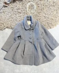 【美品】ケイトスペードニューヨーク ロングコート ビジュー Aライン 冬 ９０