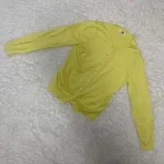 【ユニクロ】【美品】レディース カーディガン (M) イエロー 綿 かわいい