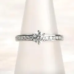 新品プラチナダイヤリングD:0.31ct(E-VS1-EX)0.16ct - メルカリ
