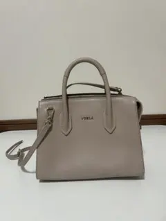 FURLA ベージュ ハンドバッグ