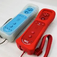 Wiiリモコン 水色&レッド モーションプラス RVL-036 セット ヒ17