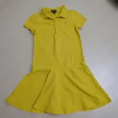 [POLO RALPH LAUREN]半袖ワンピース yellow Mサイズ