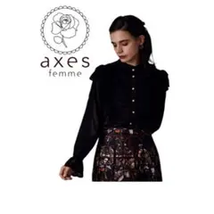 axes femme サテンレース切替ブラウス　新品未使用タグ付き　ノスタルジー