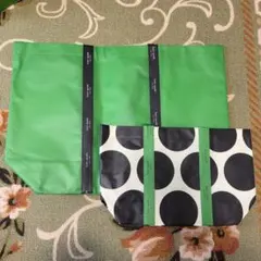 kate spade ドット柄・無地　ショッパーの２点セット