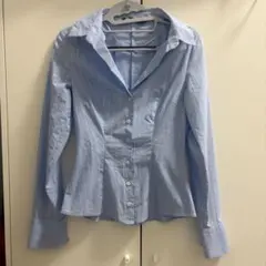 ZARA ストライプ 長袖シャツ Sサイズのサムネイル