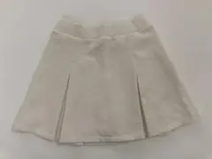 ユニクロ　女の子　140サイズ　キュロット付きスカート　白