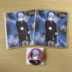 プロセカ 青柳冬弥 缶バッジ47A特典 色紙51C