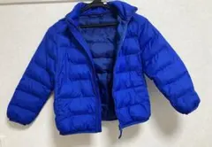 ユニクロ キッズ ダウンジャケット 120cm ブルー 男の子
