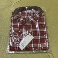 Hush Puppies 赤 チェック柄 5L ネルシャツ