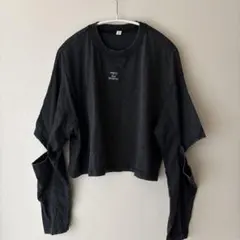 GU 長袖カットソー ブラック 160