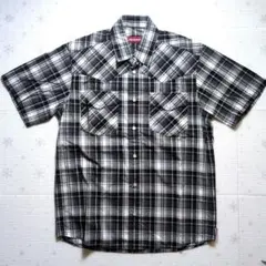 HS コットン ウエスタン チェックシャツ BLACK 未使用 BLACKのサムネイル