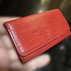 ⑥☆良品☆エピ レッド♪4連 キーケース
