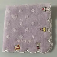 ジルスチュアート タオルハンカチ　タオル　ハンカチ　スイーツ　刺繍