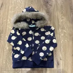 hakka kids ドット パーカー