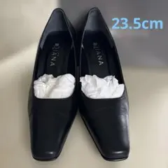 【美品】DIANAパンプス ハイヒール フォーマル　スクエアトゥ 黒 23.5㎝
