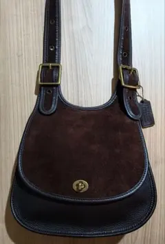 【美品】COACH　old coach 　グラブタン　スエード　9014　レア