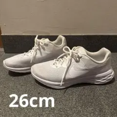 NIKE Revolution 6 白 ホワイト 26cm ナイキ ランニング