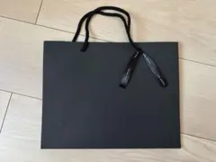 【新品未使用】紙袋　ブラック　無地　10枚　thank youタグ付き