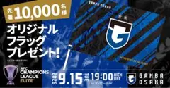 ガンバ大阪 ACLE フラッグ