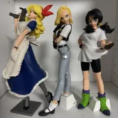 【ドラゴンボール】ランチ 人造人間18号 ビーデル フィギュア