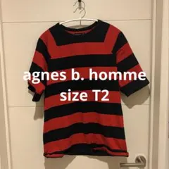 agnes b. homme ボーダーＴシャツ T2 アニエスベーのサムネイル