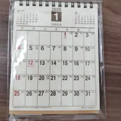 2026 데스크 캘린더 플리스 스페이스 버티컬