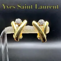 極美品✨　YSL　サンローラン　イヤリング　ロゴ　刻印　1904のサムネイル