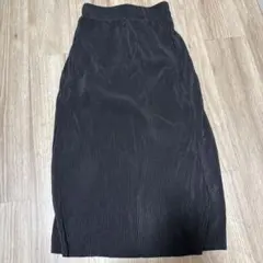 黒 コーデュロイ タイトロングスカートのサムネイル