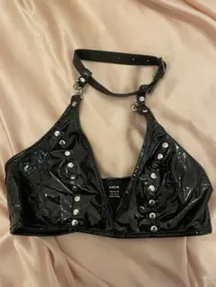 新品未使用　エナメル　トップス　ブラ