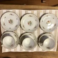 ノリタケ　カップセット　カップ3個　プレート６枚