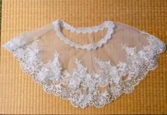 ホワイトレース ブライダルケープ