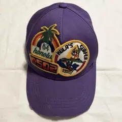 紫色キャップ 刺繍パッチ付き　DSQUARED2