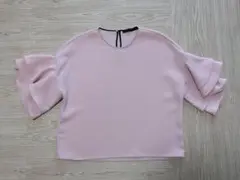 ZARA WOMAN ピンク 五分袖 フレアスリーブ