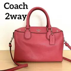 コーチ ショルダーバッグ　2way ピンク