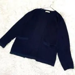 BACK NUMBER ネイビー カーディガン MEDIUM カジュアル