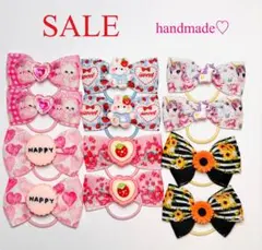ヘアゴム　グログランリボン　ハンドメイド 可愛い♡