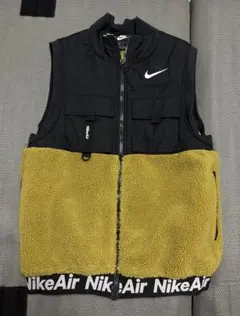 Nike ダウンベスト S 黒/黄