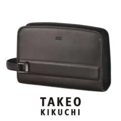 タケオキクチ 定価2万6400円 セカンドバッグ 牛革 クラッチバッグ 大寸