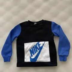 NIKE トレーナー 3T 黒/青　92-98CM