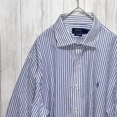 【人気・定番】ポロラルフローレン 長袖 シャツ EASY CARE ストライプ