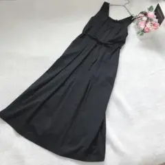 新品 ブリトニーJ ロングワンピース ノースリーブ タック シンプル カジュアル