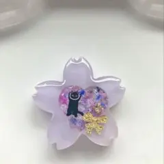 レジン　ヘアゴム　ハート　桜　ローズピンク◡̈♥︎ 猫ちゃん付き レジン ヘアゴム ハート 桜 ローズピンク◡̈♥︎ 猫ちゃん付き - メルカリ